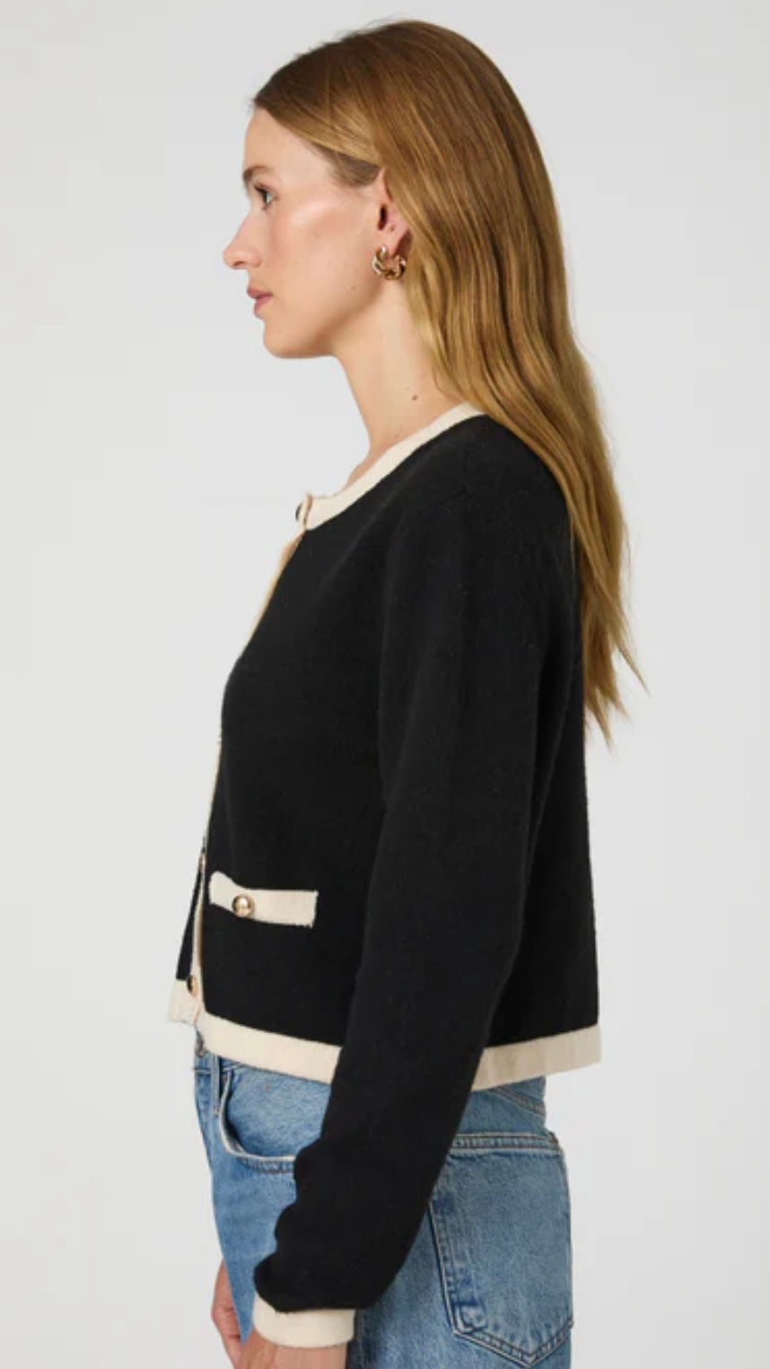 French Connection Vhari Contrast Cardigan