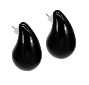 Coated Teardrop Earrings