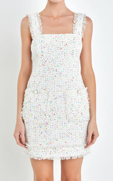 Funfetti Boucle Dress