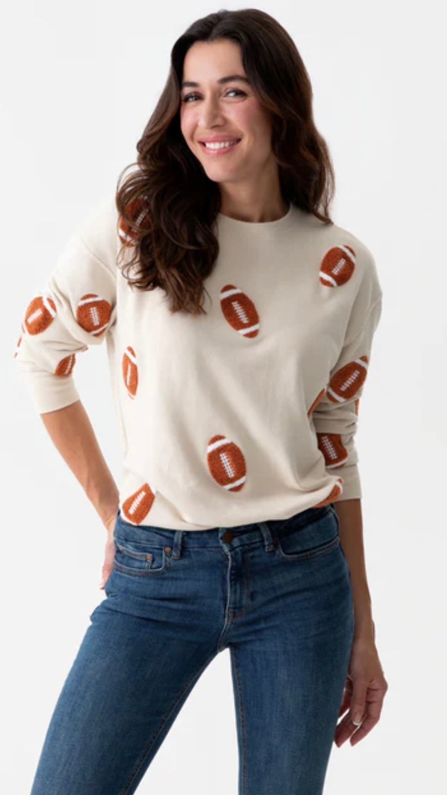 Tan Football Sweatshirt