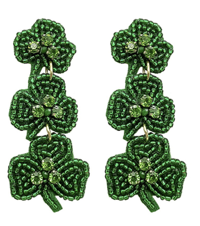 Tiered Shamrock Earrings