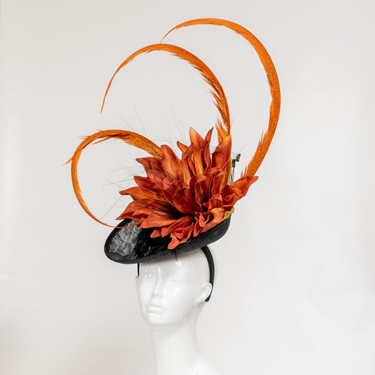 Fascinator Black 1176