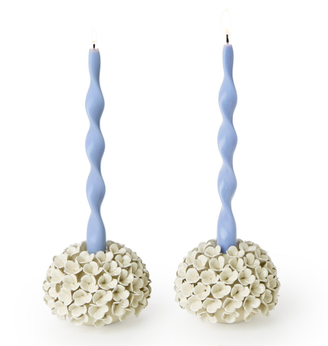 White Hydrangea Tapers