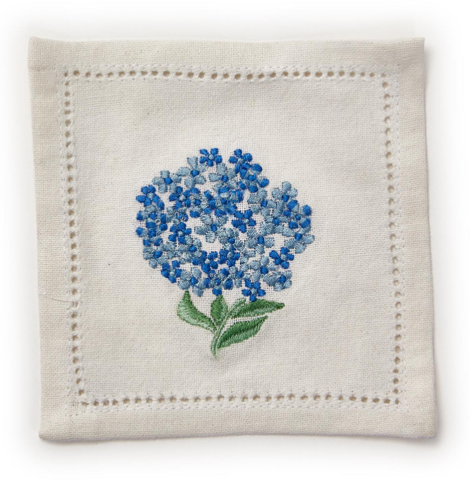 S/6 Hydrangea Napkins