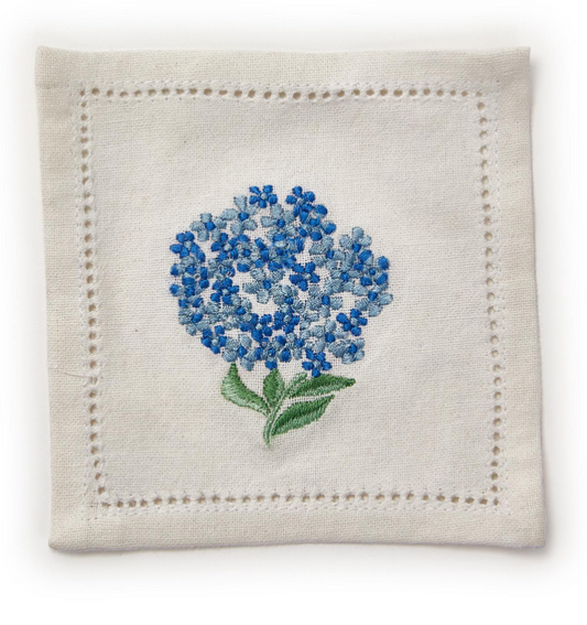 S/6 Hydrangea Napkins