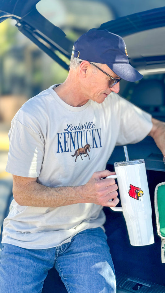 Louisville Kentucky Men’s Short Sleeve T-Shirt, Louisville Local Merch, Louisville Kentucky Tourist Shirt