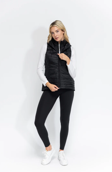 Anorak Metallic Quilted Vest