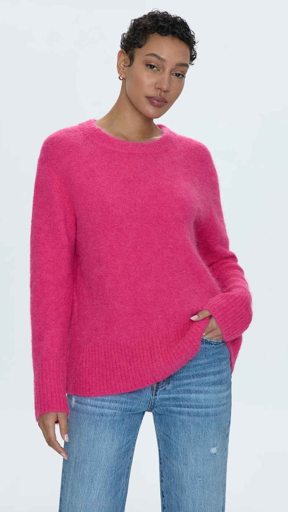 Pistola Ivy Crewneck Sweater - Hot Pink