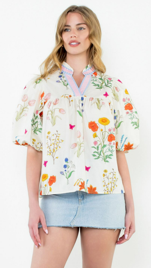 Spring Floral Top