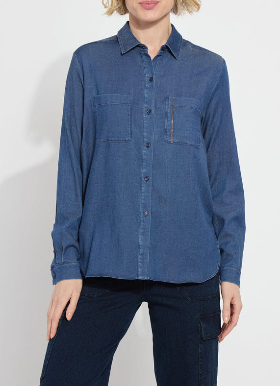 Lysse Miley Stretch Chambray Shirt