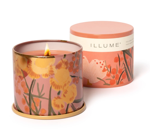 Paloma Petal Tin Candle