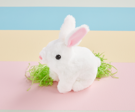 Hopping Plush Bunny
