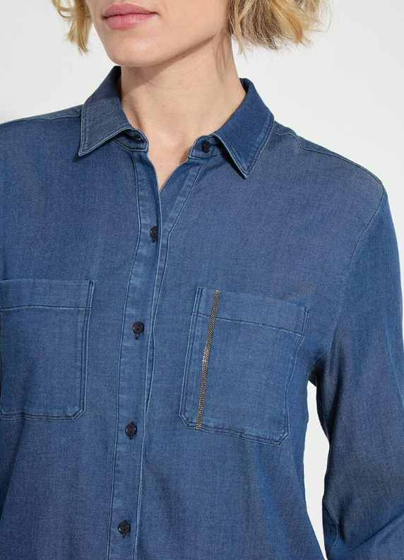 Lysse Miley Stretch Chambray Shirt