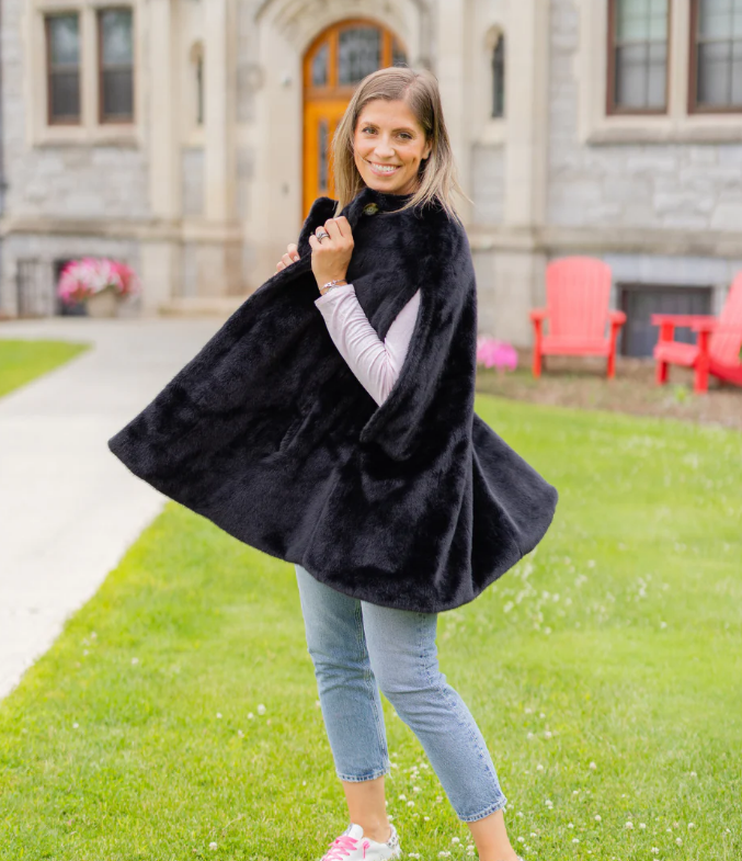 Pretty Rugged TS Luxe Black Poncho