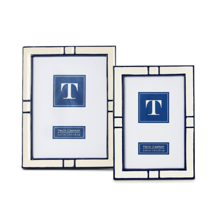 Navy Cream Frame