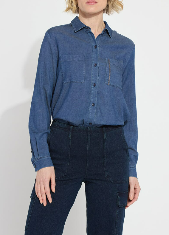 Lysse Miley Stretch Chambray Shirt