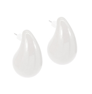 Coated Teardrop Earrings