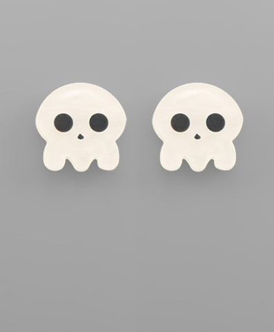 Acrylic Skull Earrings