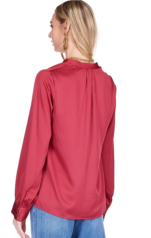 Burgundy V-Neck