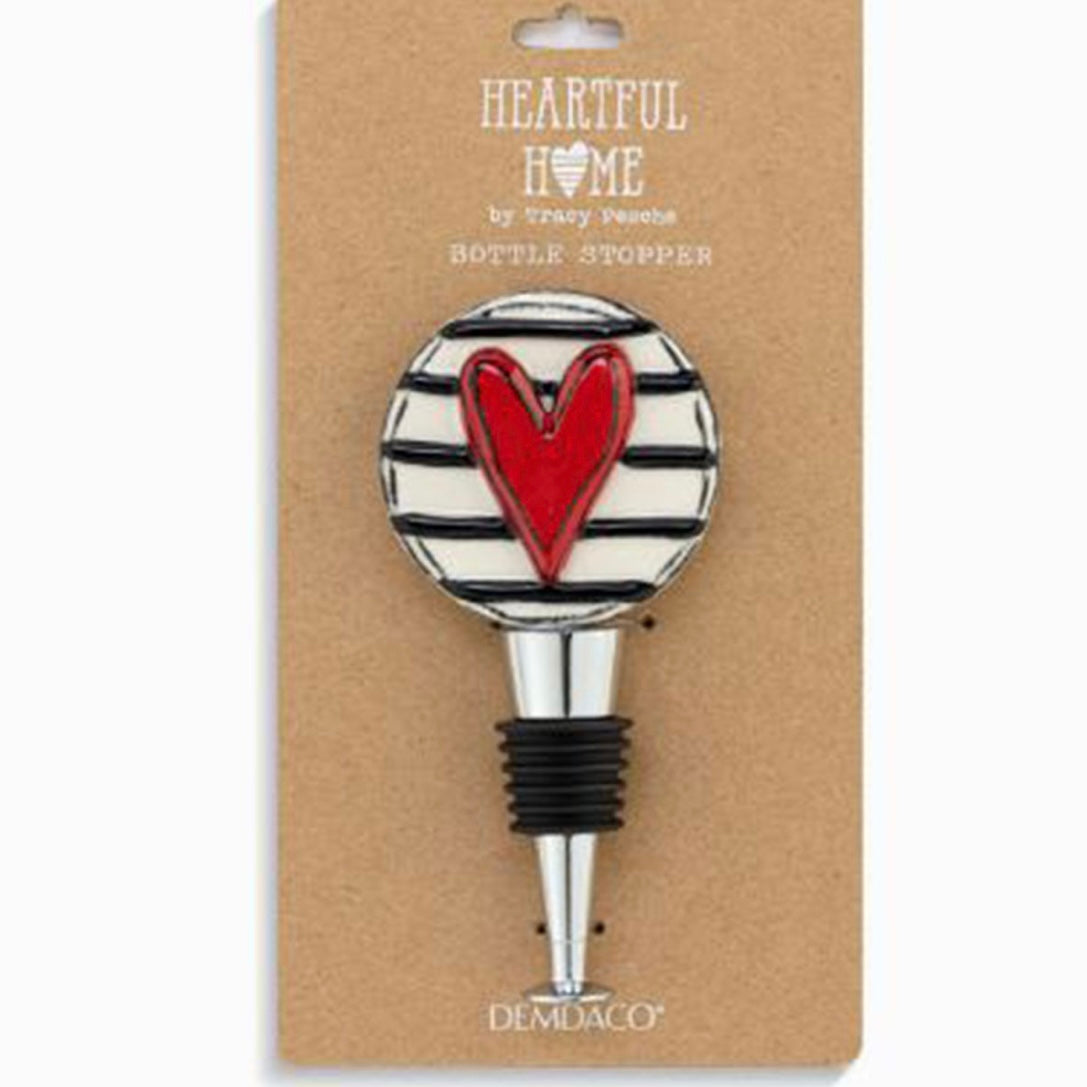 Red Heart Bottle Stopper