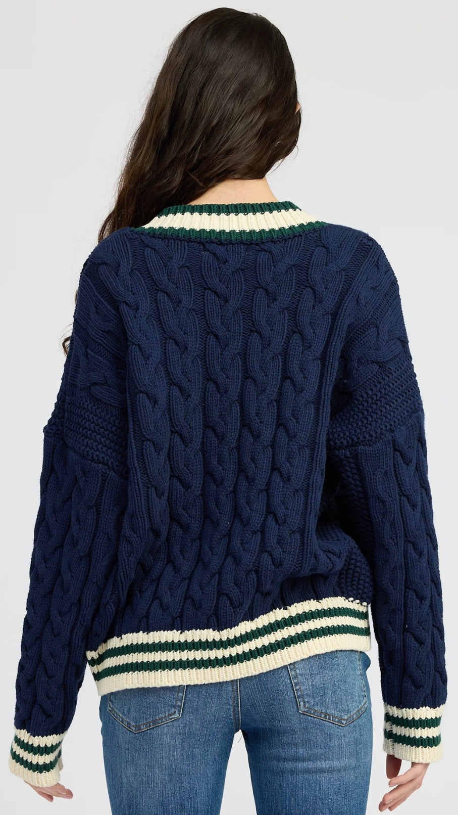 En Saison Spencer Cable Knit Cardigan