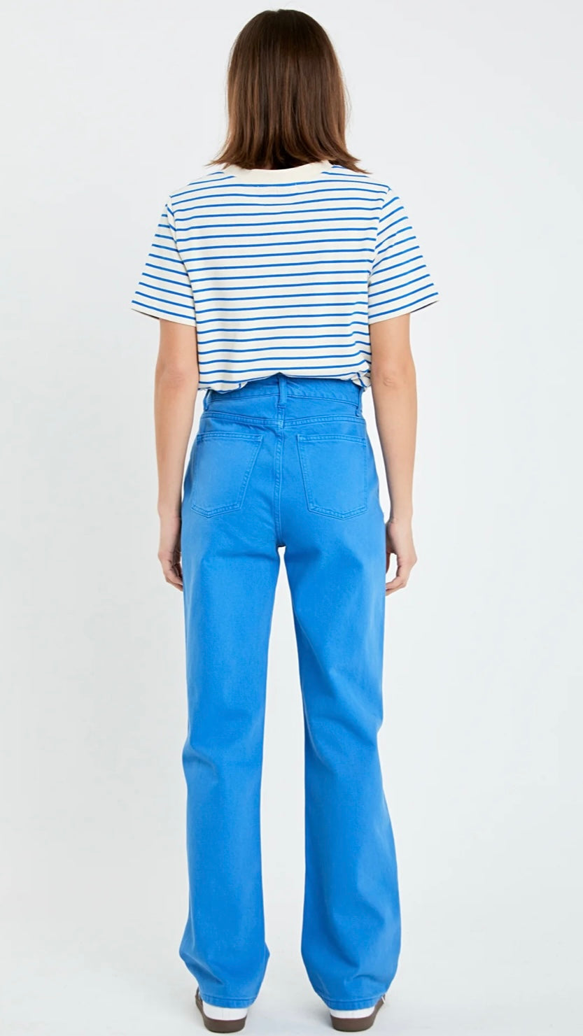 English Factory Blue Wide Leg Jean