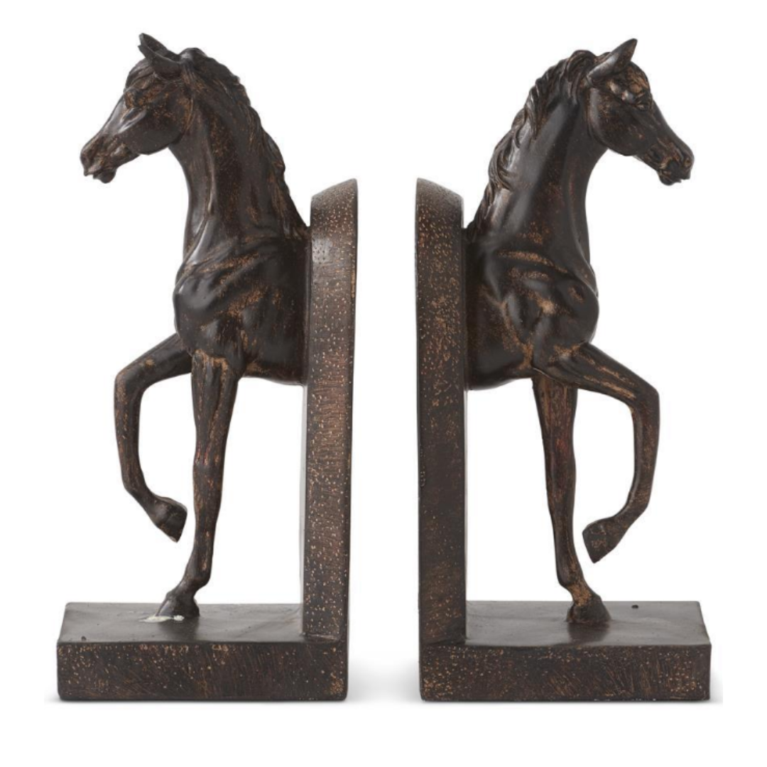 Bronze Horse Bookends