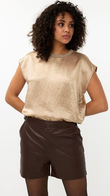 Esqualo Crushed Satin Top