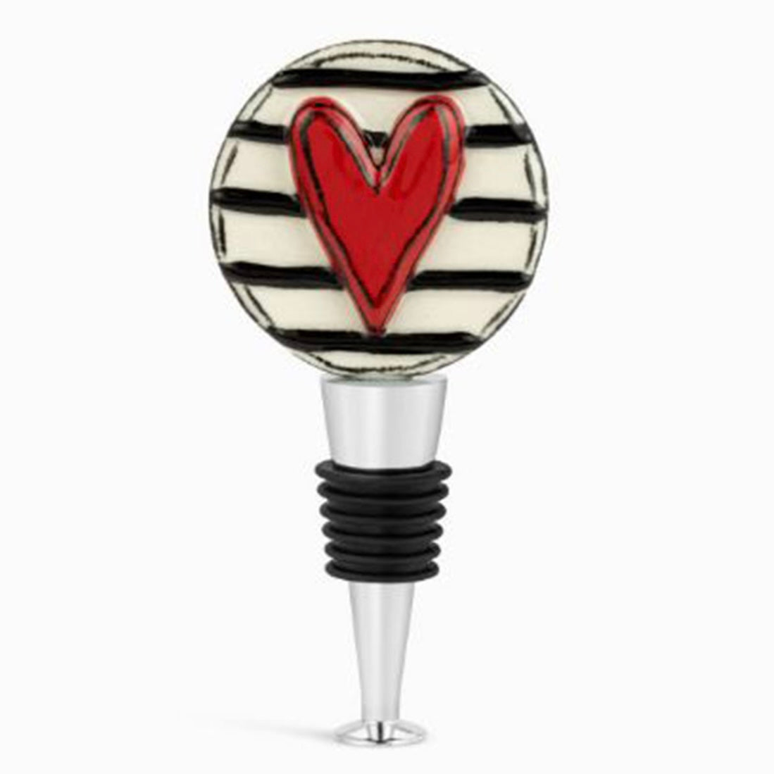 Red Heart Bottle Stopper