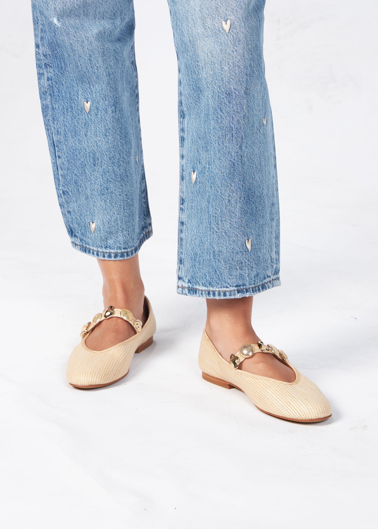 Natural Raffia Flat