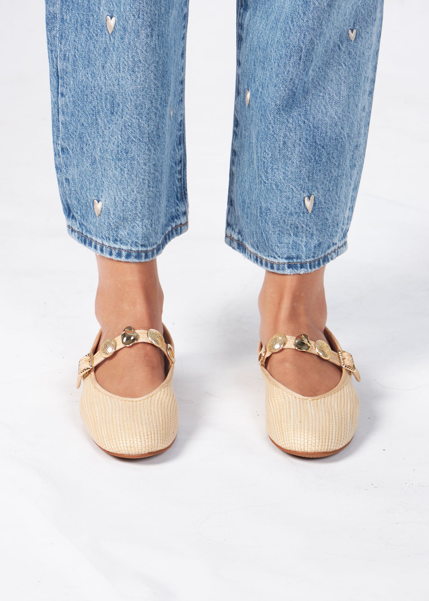 Natural Raffia Flat