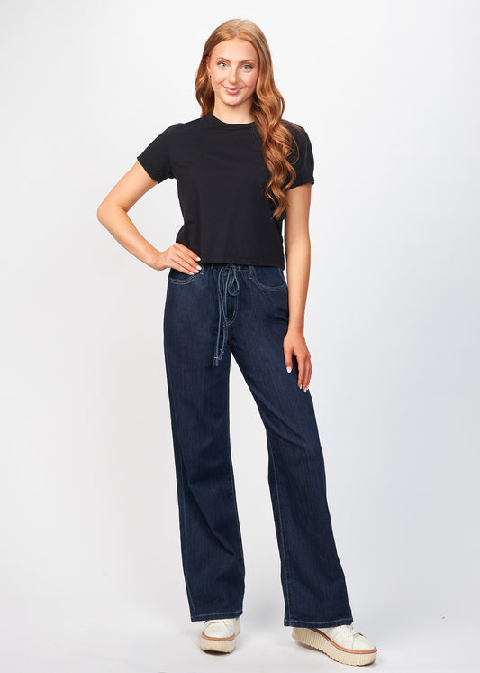 Drawstring Wide Leg