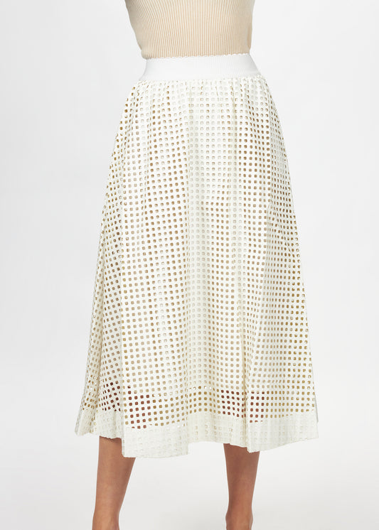 Gathered Midi Skirt