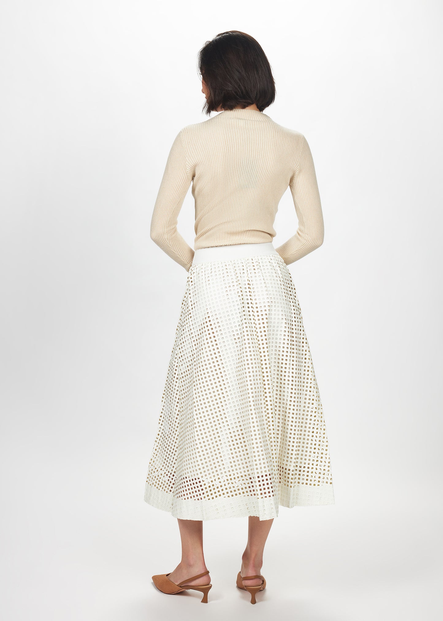 Gathered Midi Skirt