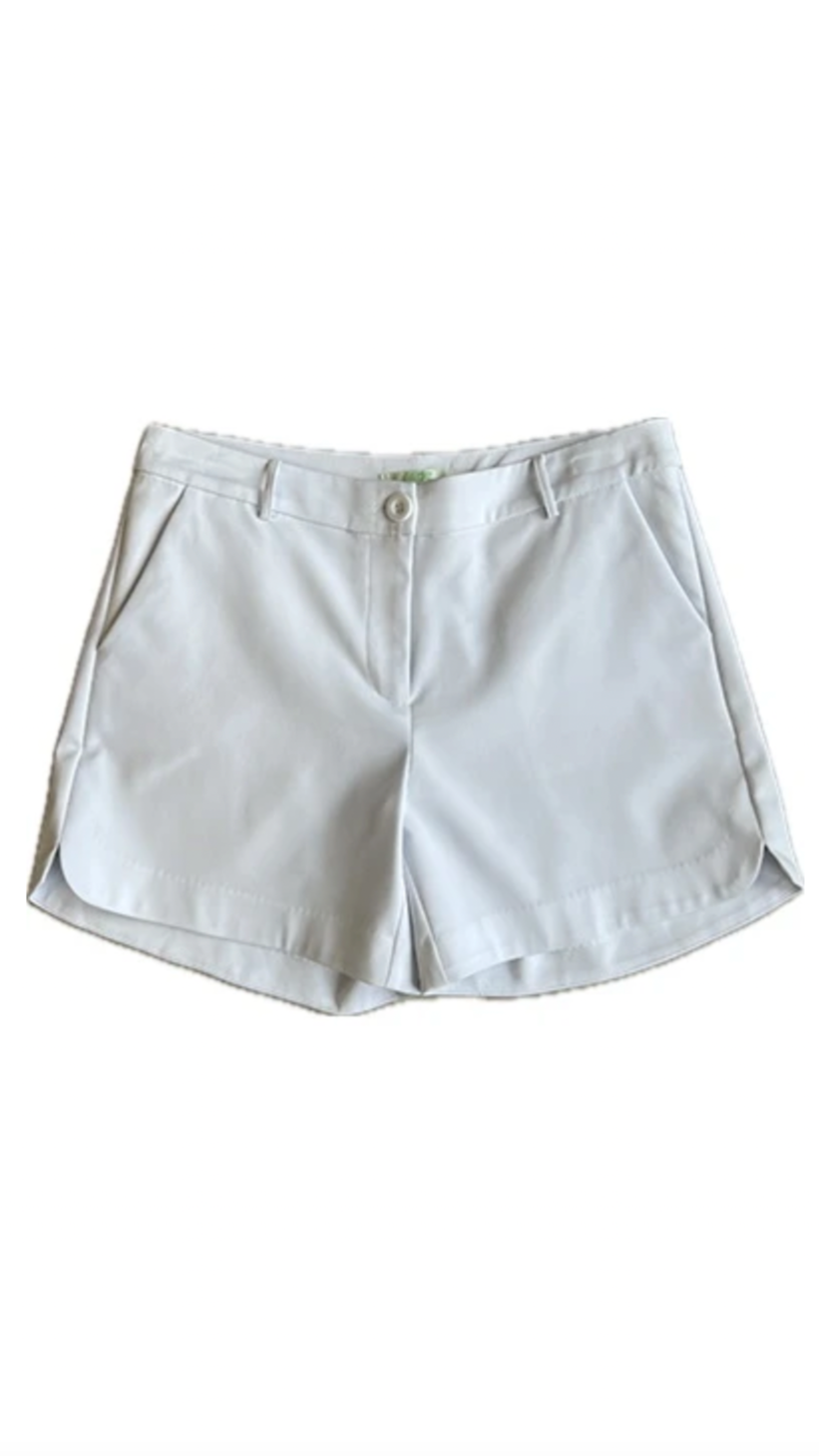 White Round Short