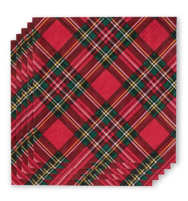 X-Mas Plaid Napkins
