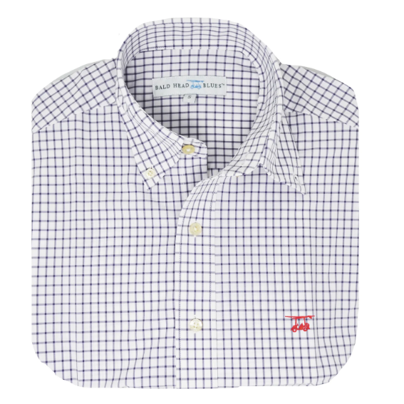 Bald Head Blues Medieval Check Button Down