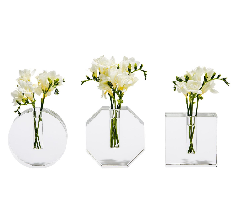 Crystal Bud Vases