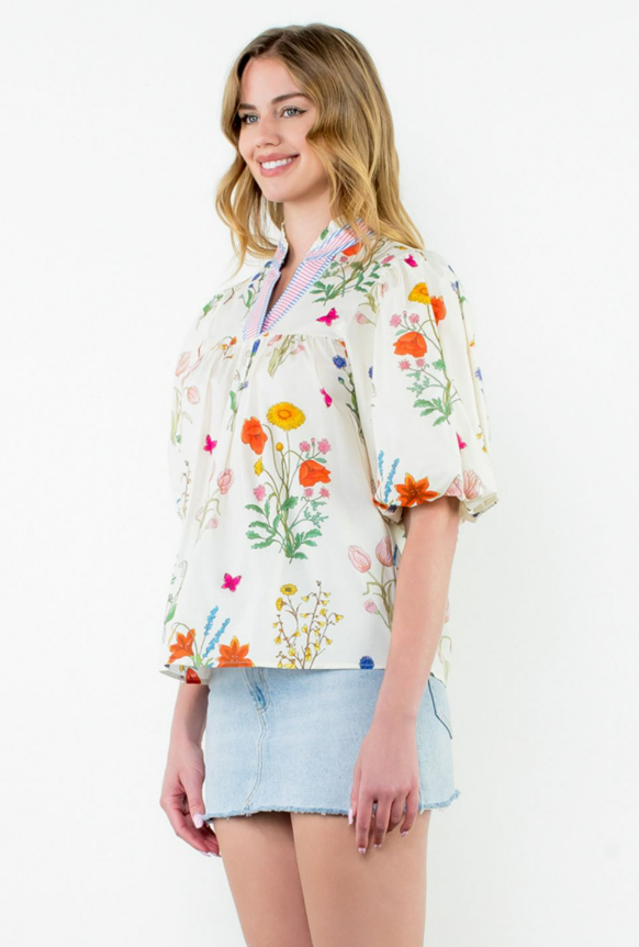 Spring Floral Top