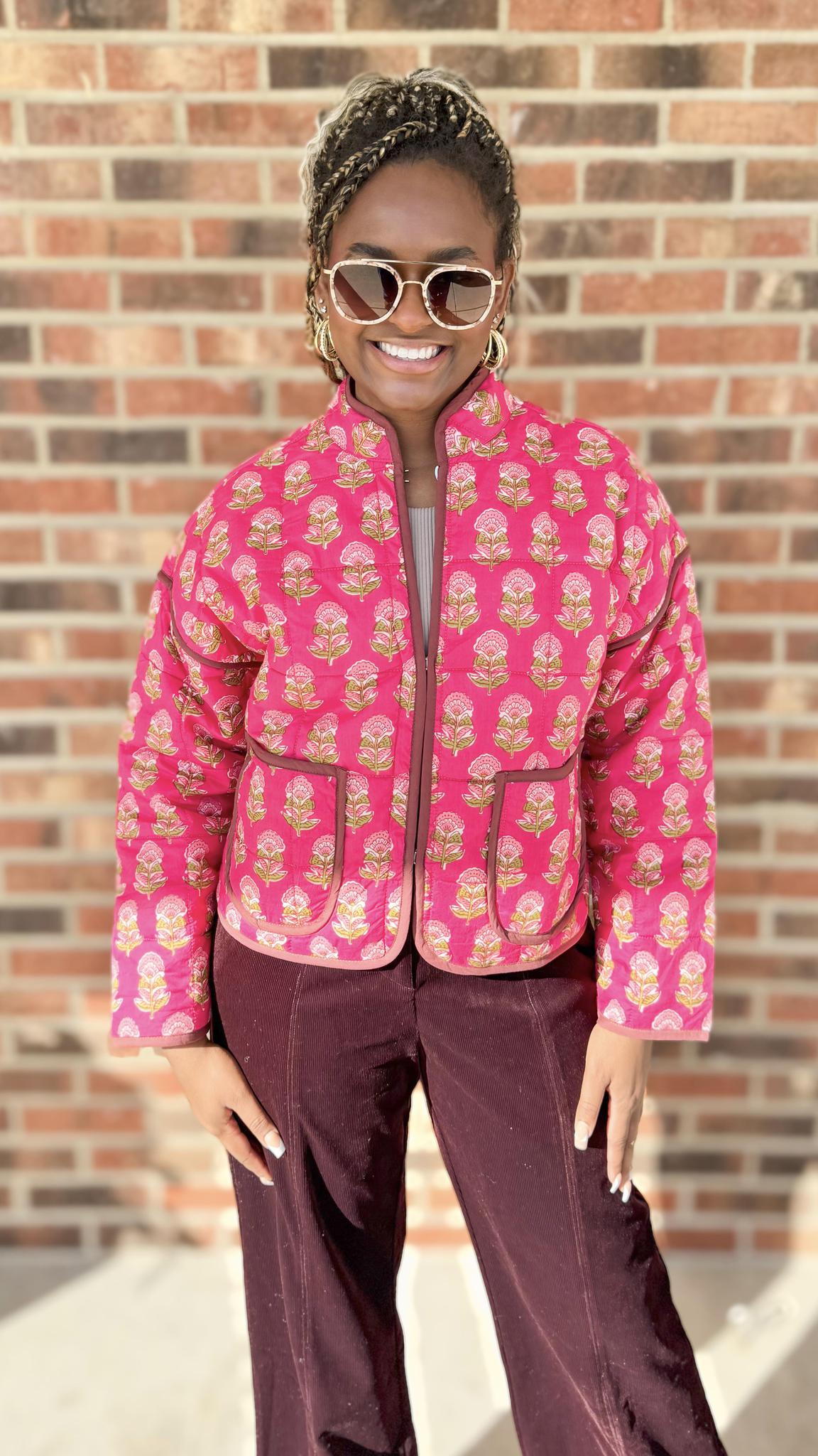 THML Floral Quilted Jacket