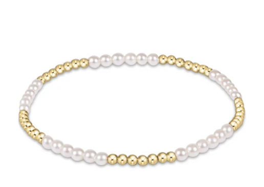 Enewton Classic Blissful Pattern 2.5mm Bead Bracelet - 3mm Pearl