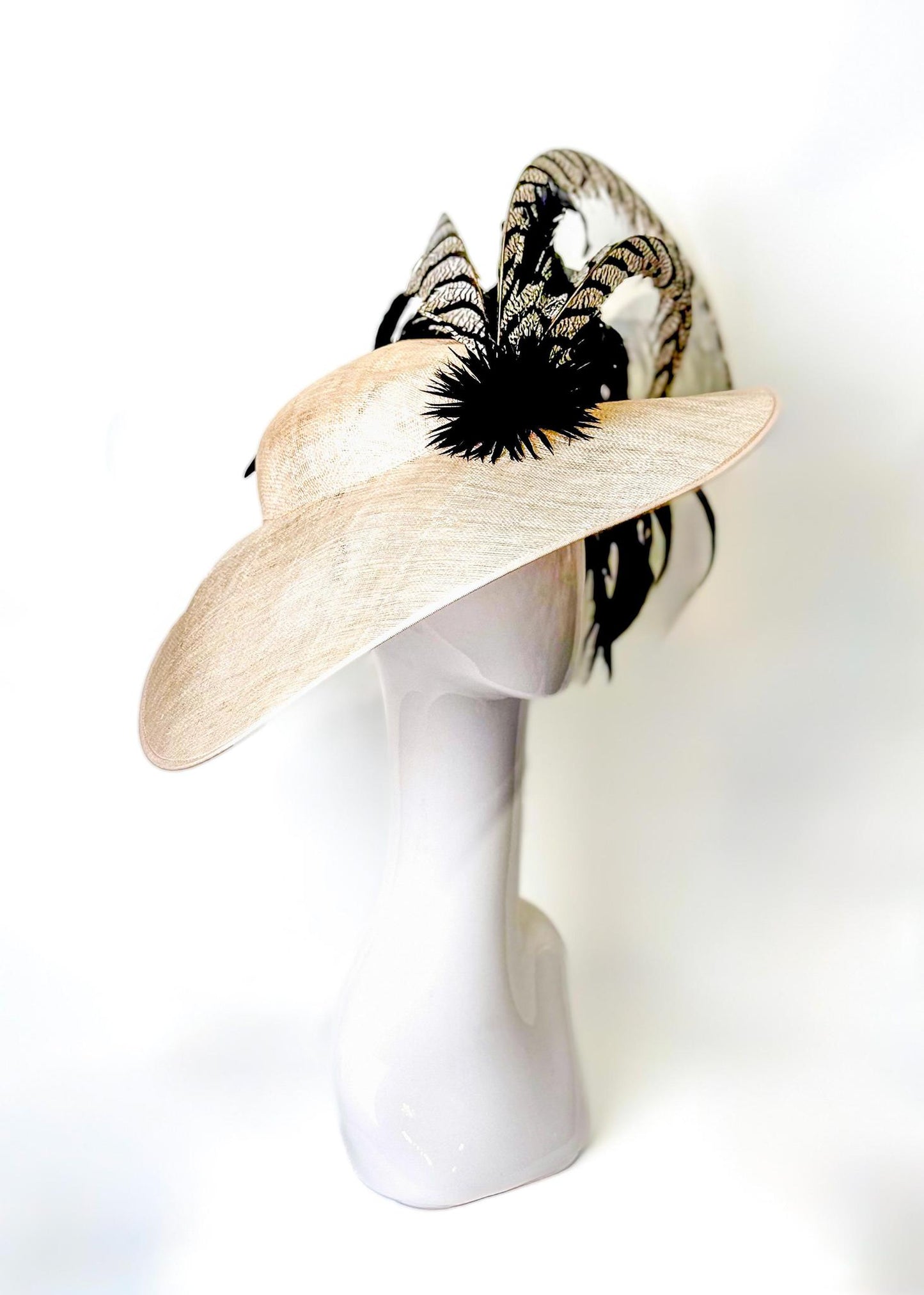 Fascinator Light Peach 1369
