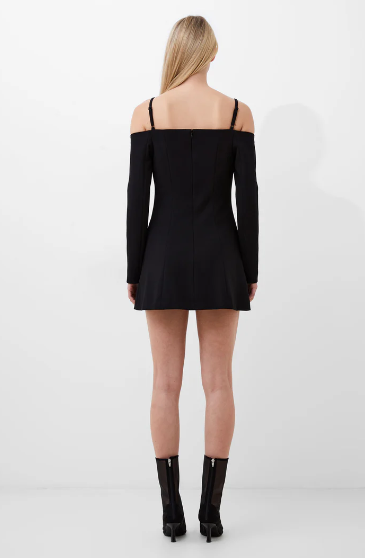 French Connection Whisper Off The Shoulder Dress