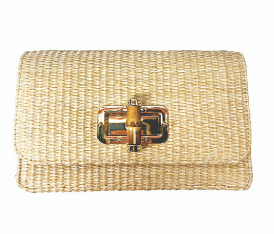 Lilly Straw Clutch