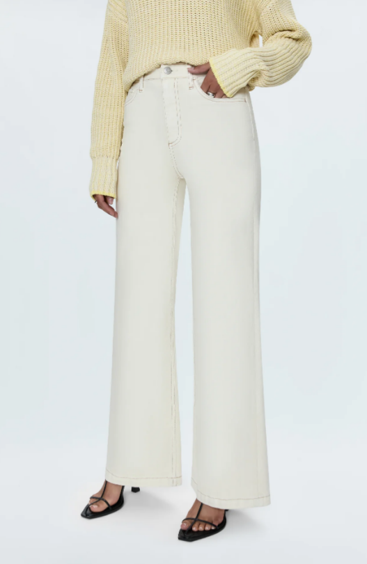 Lana Ecru Wide Leg