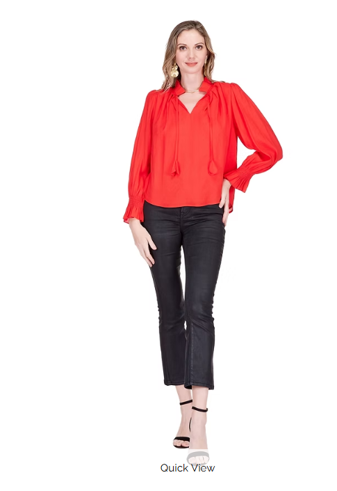 Split Ruffles Top
