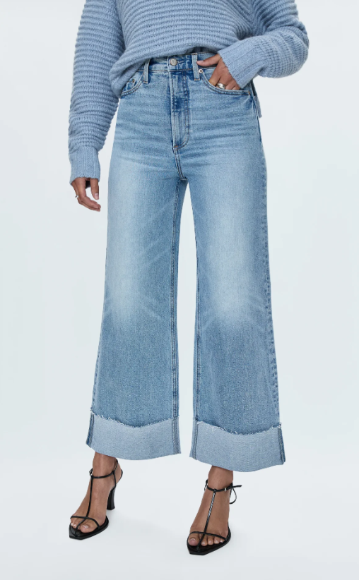 Pistola Lana Wide Leg Crop Jean - Snowcat