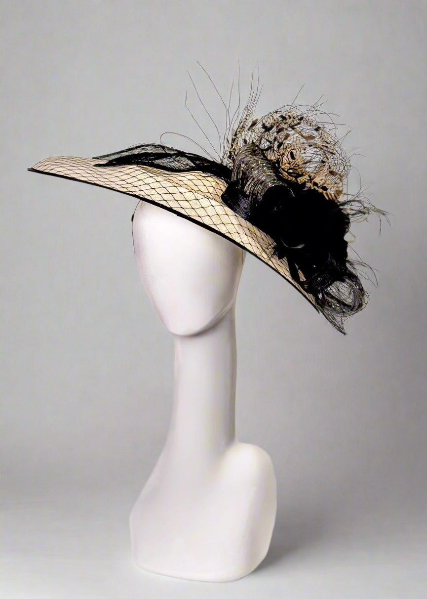 artisan derby fascinator, kentucky derby fascinator, kentucky derby headpiece