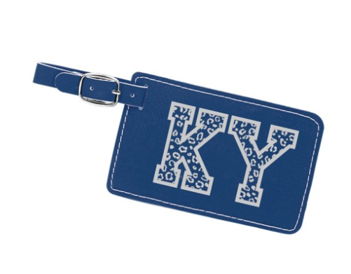 KY Leopard Luggage Tag