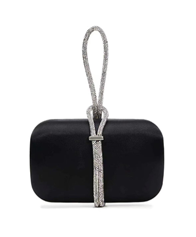 Rhinestone Handle Clutch